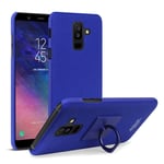 Samsung Galaxy A6 Plus Kova TPU Muovi Takaosa Suojakuori - Matta Sininen Tummansininen