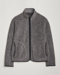 J.Lindeberg Dustin Wool Fleece Jacket Light Grey Melange