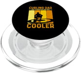 Amateur de curling Cadeaux de sports d’hiver de curling papa PopSockets PopGrip pour MagSafe