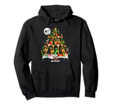 Santa Reindeer Elf Trumpets Xmas Tree Gnome Instrument Pullover Hoodie