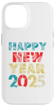 Coque pour iPhone 14 Happy New Year 2025 Vintage Retro Kids Men Women Family