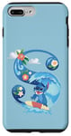 Coque pour iPhone 7 Plus/8 Plus Disney Monogramme Lilo & Stitch Lettre S pour Stitch