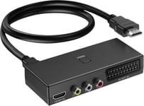 Convertisseur Péritel Vers Hdmi, Rca Vers Hdmi, Commutateur Hdmi 3 En 1, Adaptateur Vidéo Compatible Hdtv, Xbox, Ps5/4/3, Dvd, N64, Wii, Xbox, Lecteur Blu, Sky Stb, Vhs, Vcr Pc[Yin140139]