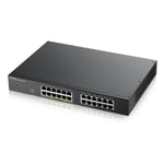 ZYXEL GS1900-24, 24-PORT GBE L2, 12 PORT POE SMART SWITCH, RACKMOUNT, 130 WATT (GS1900-24EP-EU0101F)