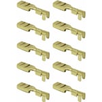 Cyclingcolors - 10x cosse laiton femelle 4,8mm à sertir plate connecteur fil câble électrique cylindrique tubulaire