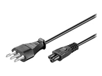 Microconnect - Strömkabel - Typ L (Hane) Till Iec 60320 C5 - Ac 250 V - 10 A - 3 M - Svart