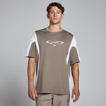 MP Men's Tempo Contrast Retro Oversized T-Shirt - Espresso - L -XL