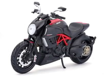 1:12 Motorcykel - Ducati diavel carbon svart/röd