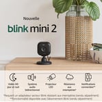 Mini 2|Camera De Surveillance Connectee A Prise,Video Nocturne Hd En Couleur,Projecteur Integre,Systeme Audio Bidirectionnel,Detection De Mouvements,Fonctionne Avec Alexa|Noir