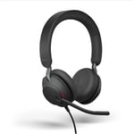 Jabra Evolve2 40 USB-A MS Stereo Headset - Black