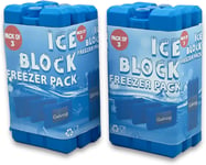 Galvog® Ice Packs/Freezer Blocks 200mlx6 for Cool Boxes/Lunch Bags - Reusable -