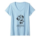 Womens Proud Hanoverian Scenthound mom dog mom Hanoverian hound dog V-Neck T-Shirt