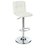 Atmosphera Créateur D'intérieur - Tabouret de bar avec dossier blanc Delek Atmosphera - Blanc