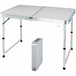 Day Plus - Table pliante en aluminium 4ft Party Garden barbecue table de camping 120x60x70 / 62 / 55cm