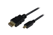 StarTech.com 0.5m High Speed HDMI Cable with Ethernet HDMI to HDMI Micro - HDMI-kabel med Ethernet - 50 cm