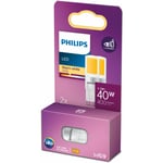 Philips - ampoule led Capsule G9 40W Blanc Chaud, Verre, Lot de 2