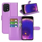 Oppo Find X5 Pro      Pu Wallet Case    [Purple]