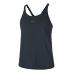 Nike Dri-Fit One Classic STRPY Débardeur Tank Top Femmes - Bleu Foncé