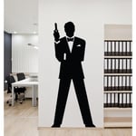 Adesiviamo Wall0000450 B L Sticker Mural en PVC 43 x 100 cm Argent métallique