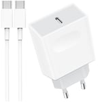 Chargeur USB C for iPhone 16/16 Pro/16 Pro Max/16 Plus/15/15 Pro/15 Pro Max/15 Plus, 30W Prise Adaptateur Rapide e 2M Cable pour Samsung Galaxy S23 S22 S21, Type C Rapida Alimentatore Mural Nanaisse