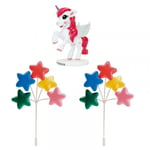 Cake Toppers Stjärnor & Unicorn - Dekora