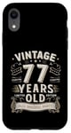 Coque pour iPhone XR Vintage Legend 77 Years Old Limited Edition Men Women Bday