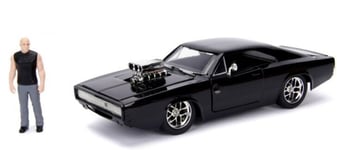 JADA TOYS - Voiture de couleur noire avec figurine du film FasT And Furious –...