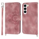 Samsung Galaxy S23 etui med en rem - Pink