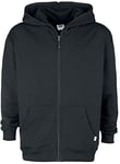 Urban Classics Men's Organic Full Zip Hoodie Hooded Sweatshirt, Black, XXXXL