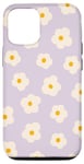 iPhone 14 Groovy Daisy Flowers Cute Pastel Lilac Aesthetic Floral 70s Case