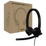 Logitech H570e - Micro-casque - sur-oreille - filaire - USB-A - Certifié pour Microsoft Teams