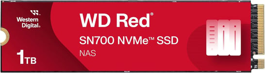 WD Red SN700 1TB NVMe SSD for NAS devices, with robust system responsiveness and exceptional I/O performance