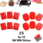 Cam GoPro VHB 3M Double Sided Sticky Pads Stickers Self Mounts Dash