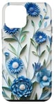 Coque pour iPhone 12 mini Fleur Bleu Bleuet Floral Nature Femme Filles Fleurs