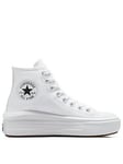 Converse Womens Move Hi Top Trainers - White, White/White, Size 4.5, Women