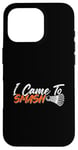 Coque pour iPhone 16 Pro Jeu d'amour pour joueur de badminton I Came to Smash