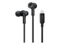 Belkin SoundForm iPhone Headphones with Lightning Connector (Lightning Earphones for iPhone 13, 13 Pro, 13 Pro Max, 13 mini, 12, 12 Pro, 12 Pro Max, 12 mini, 11, XS, X, SE, 8 Plus, 8, 7), Black