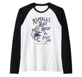 Kamala's Bait Shop Harris Trump Debate Cast Away Your Fears Raglan Baseball Tee