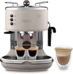 De'Longhi Vintage Icona Traditional Barista Pump Espresso Machine, Coffee and C