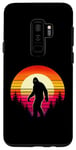 Coque pour Galaxy S9+ Bigfoot Sasquatch Amoureux des années 70 et 80 rétro pour homme et femme