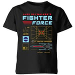 Star Wars Fighter Force Kids' T-Shirt - Black - 7-8 Years