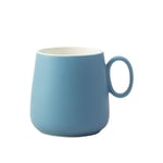 XLZYQ Coffee Cup Ceramic Coffee Cup Handle Breakfast Milk Mug European Tea Set Pot Belly High Temperature Water Cup For Leisure Bar Milk Tea-Light_Blue