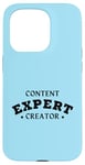 Coque pour iPhone 15 Pro CONTENU CREATOR EXPERT Influenceur drôle des médias sociaux Vlogger