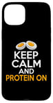 iPhone 15 Plus Keep Calm and Protein On Weight Lifting Case