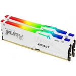 Kingston FURY Beast White DDR5 RGB 6800 MHz CL34 32 GB minnesmodulpaket