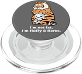 Adorably Chunky Tiger, Funny Fluffy Big Cat Says:I'm not Fat PopSockets PopGrip for MagSafe