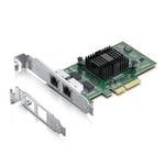 Adaptateur de Serveur Gigabit PCIE pour Intel I350-T2 - I350AM2 Chip, Dual RJ45 Ports, 1Gbit PCI Express Ethernet LAN Card, 10/100/1000Mbps NIC pour Windows Server, Win8, 10, XP and Linux