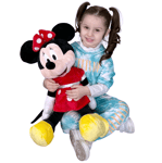 Peluche Disney Minnie Mouse Rouge 65cm Simba Original Fille Petite Fille