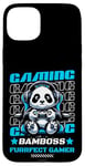 Coque pour iPhone 15 Plus Graphique de jeu vidéo Panda Gaming pour hommes, garçons, femmes, enfants