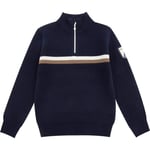 WoolLand Hemsedal Strikket Half-Zip Ullgenser Junior